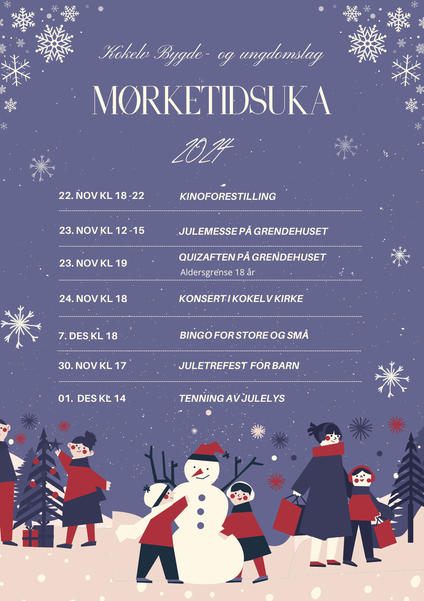 Program for Mørketidsuka 2024